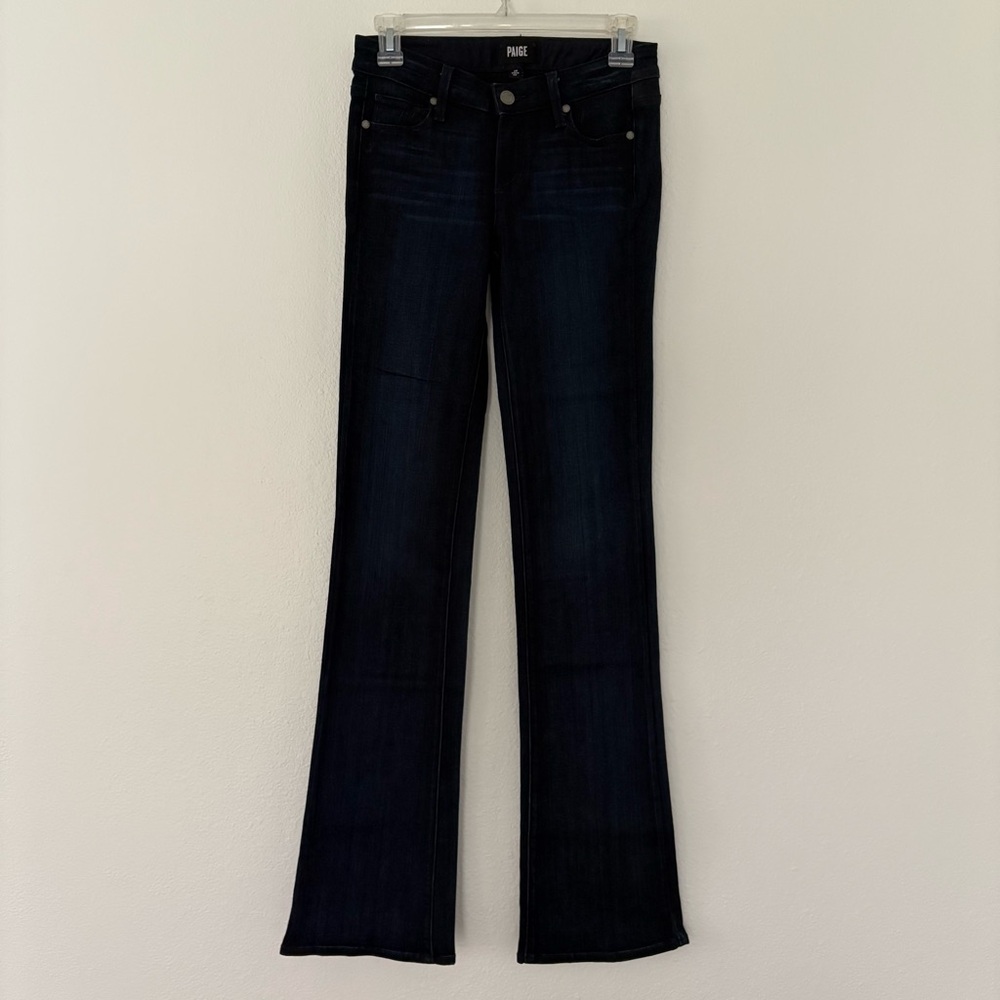 PAIGE Like New Manhattan Dark Blue Jeans - Picture 2 of 8
